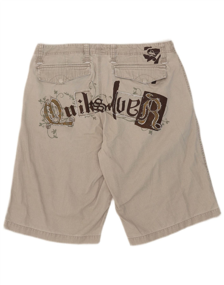 Quiksilver Mens Graphic Chino Shorts W35 Large Beige