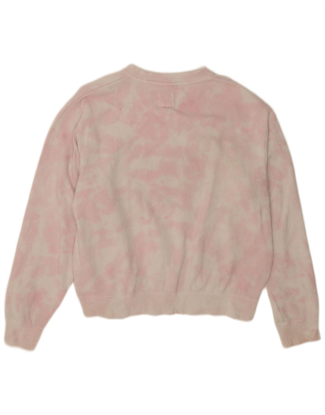 Billabong Womens Graphic Sweatshirt Jumper UK 14 Medium Pink Tie Dye