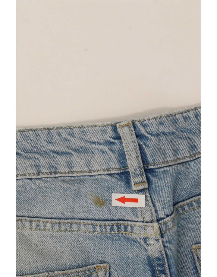 Reiss Womens Distressed Cropped Jeans W29 L26 Blue Cotton