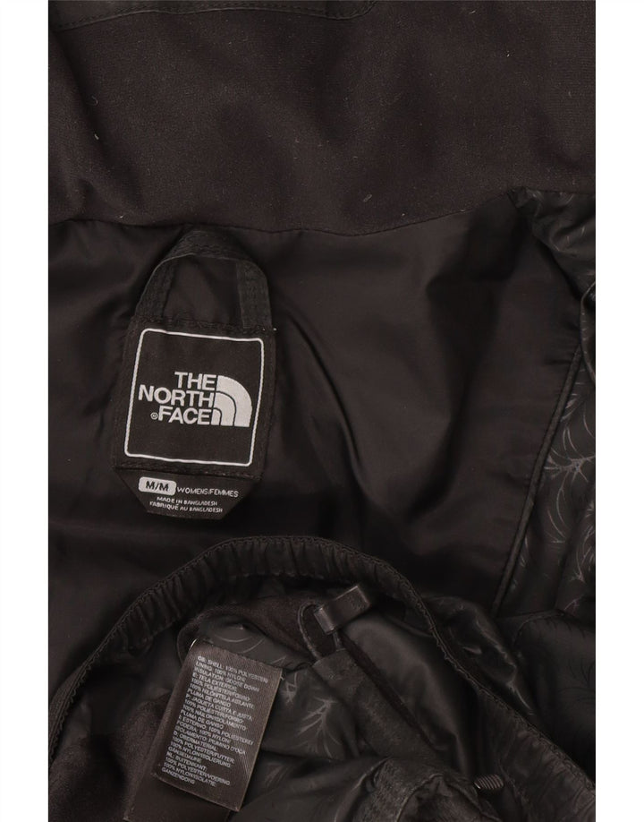 The North Face Womens Hooded Padded Jacket UK 14 Medium Black Polyester