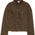 Aspesi Womens Utility Jacket UK 12 Medium Khaki Polyester