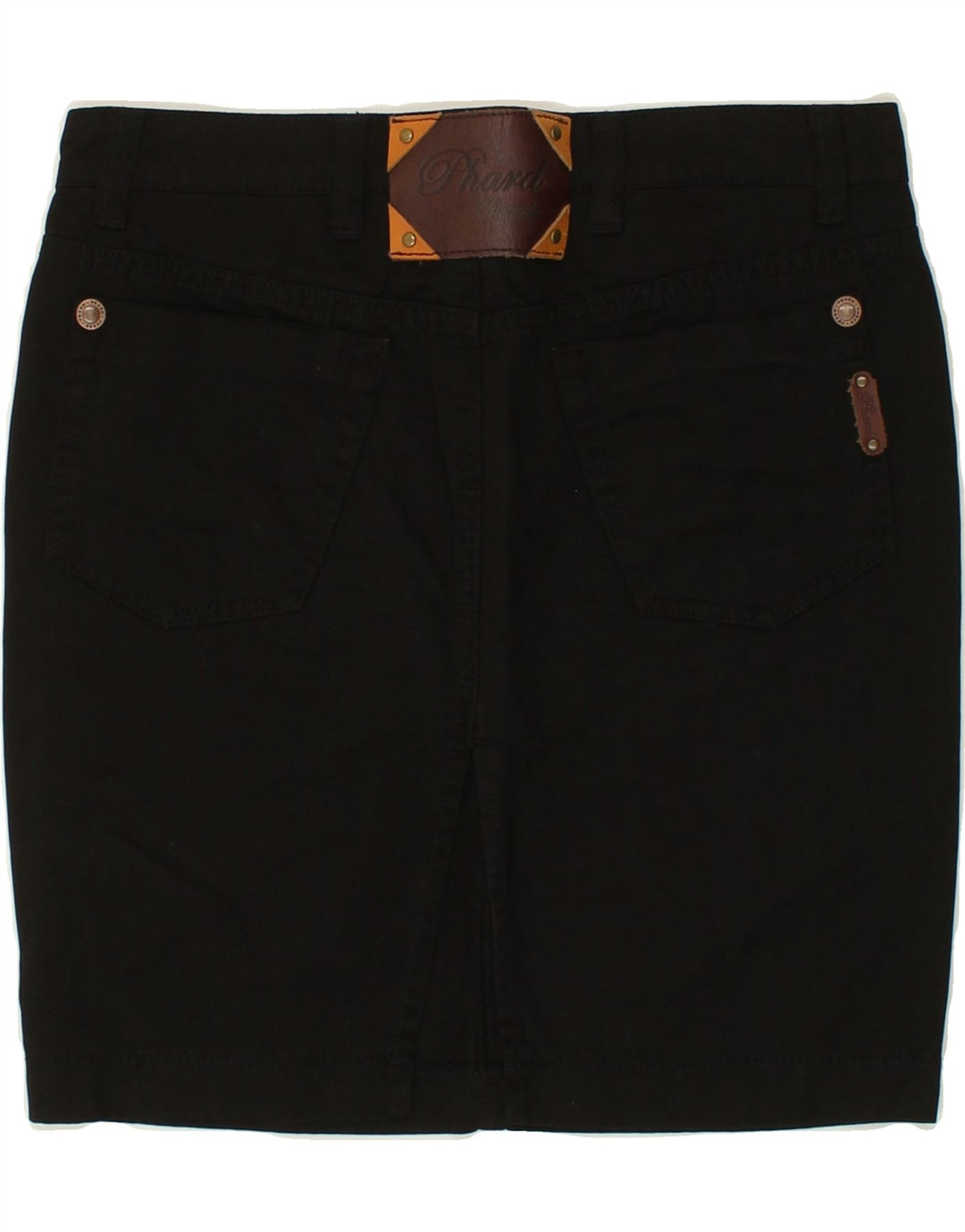 PHARD Womens Straight Skirt W28 Small Black Cotton Vintage Phard and Second-Hand Phard from Messina Hembry 