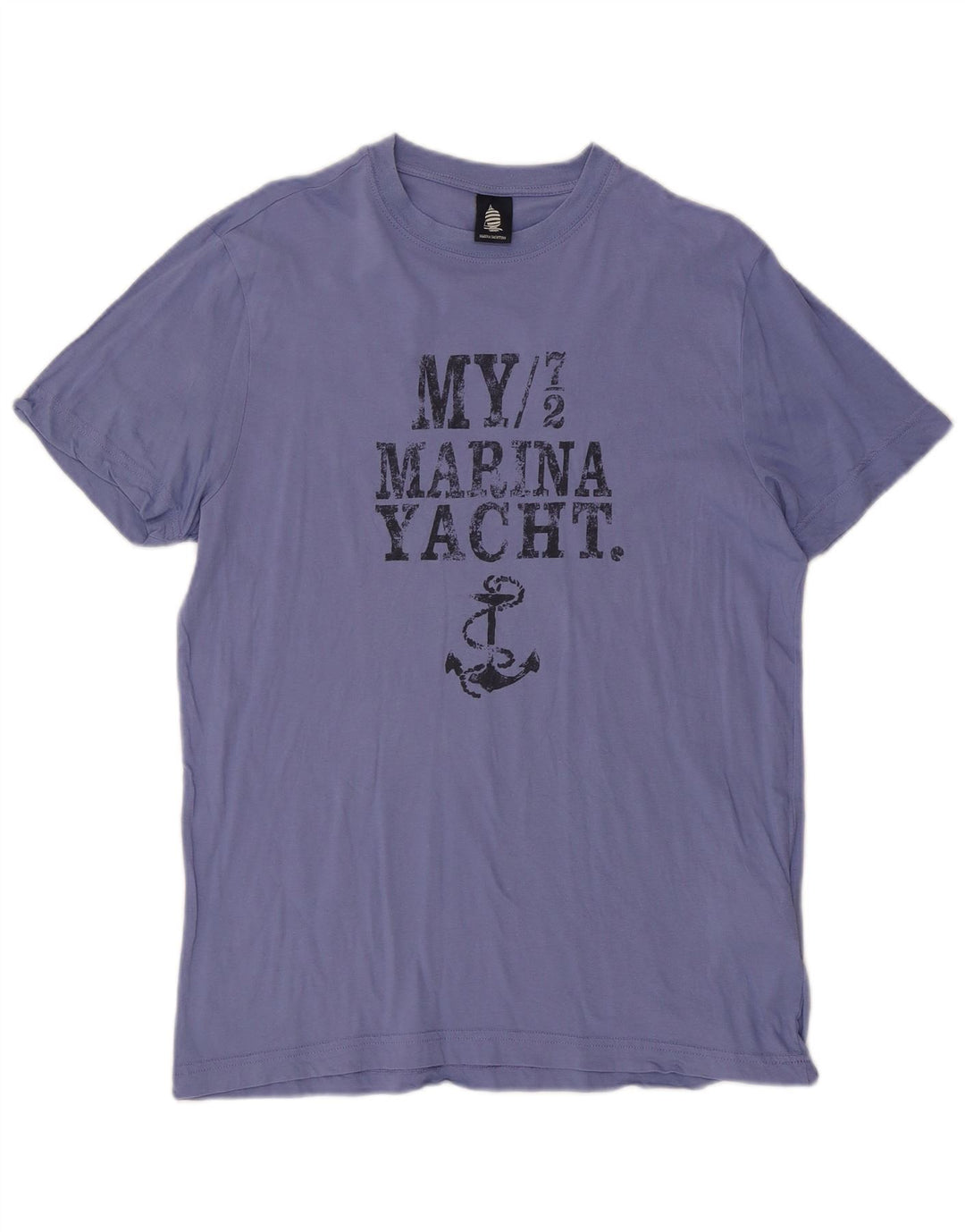 MARINA YACHTING Mens Graphic T-Shirt Top XL Blue Cotton