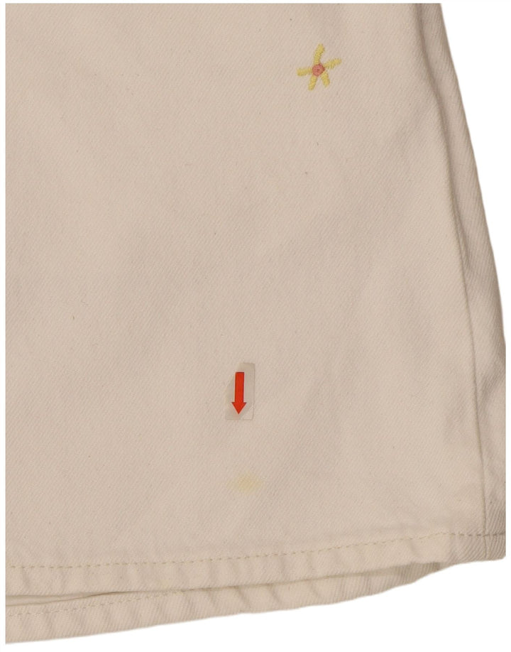 Levi's Womens Denim Skirt W27 Small White Cotton