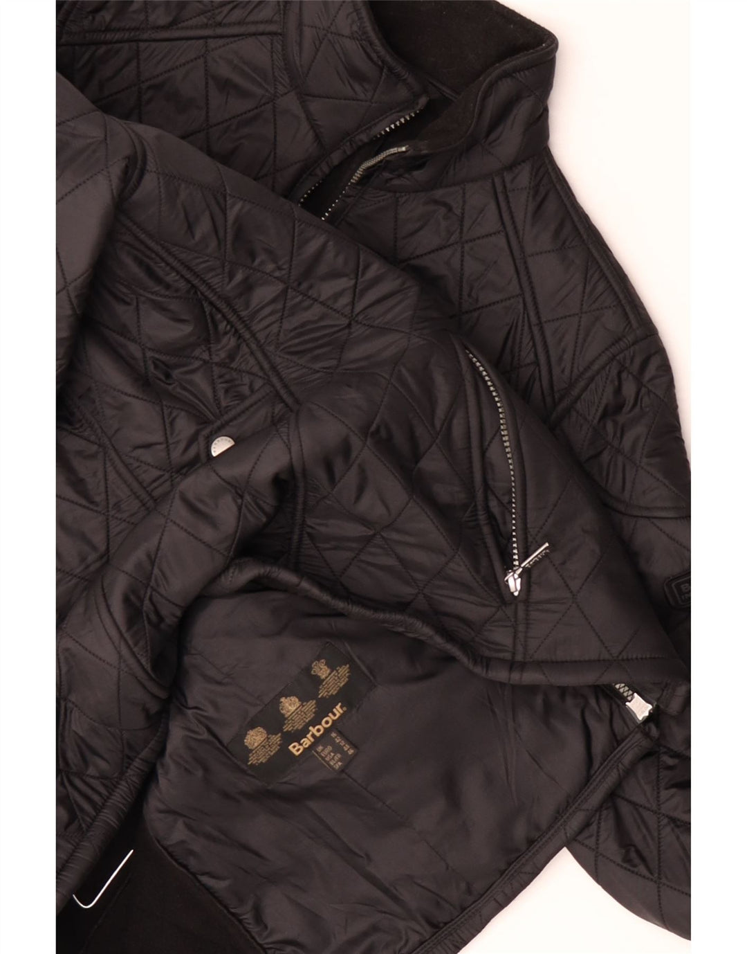 BARBOUR Womens Quilted Jacket UK 16 Large Black