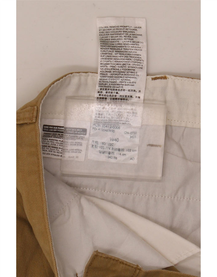Dockers Mens Chino Shorts W40 XL Beige Cotton