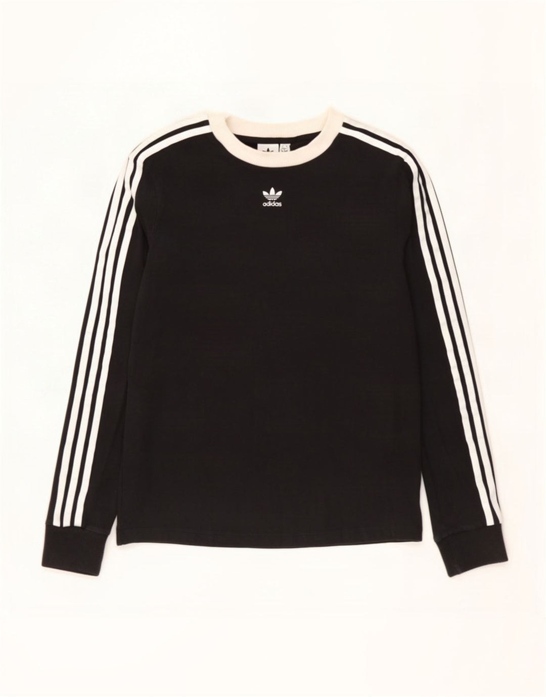 Adidas Womens Top Long Sleeve UK 12 Medium Black