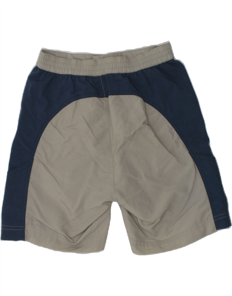 ADIDAS Boys Sport Shorts 7-8 Years Grey Colourblock Polyamide | Vintage Adidas | Thrift | Second-Hand Adidas | Used Clothing | Messina Hembry 