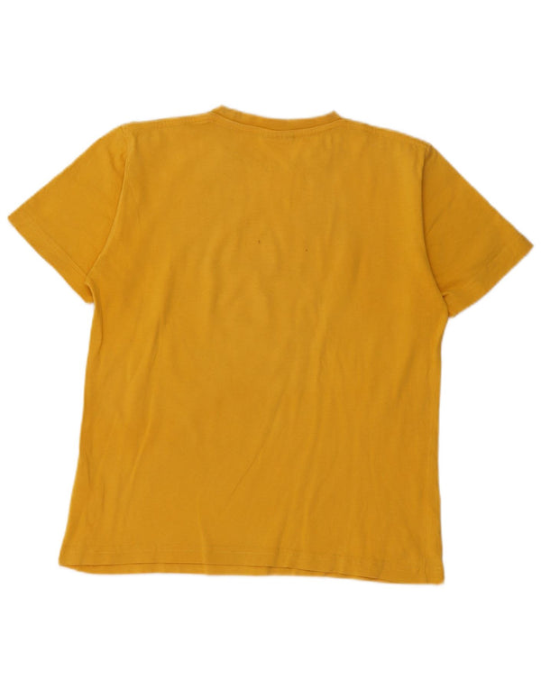 Champion Boys Graphic T-Shirt Top 11-12 Years Large Yellow Cotton