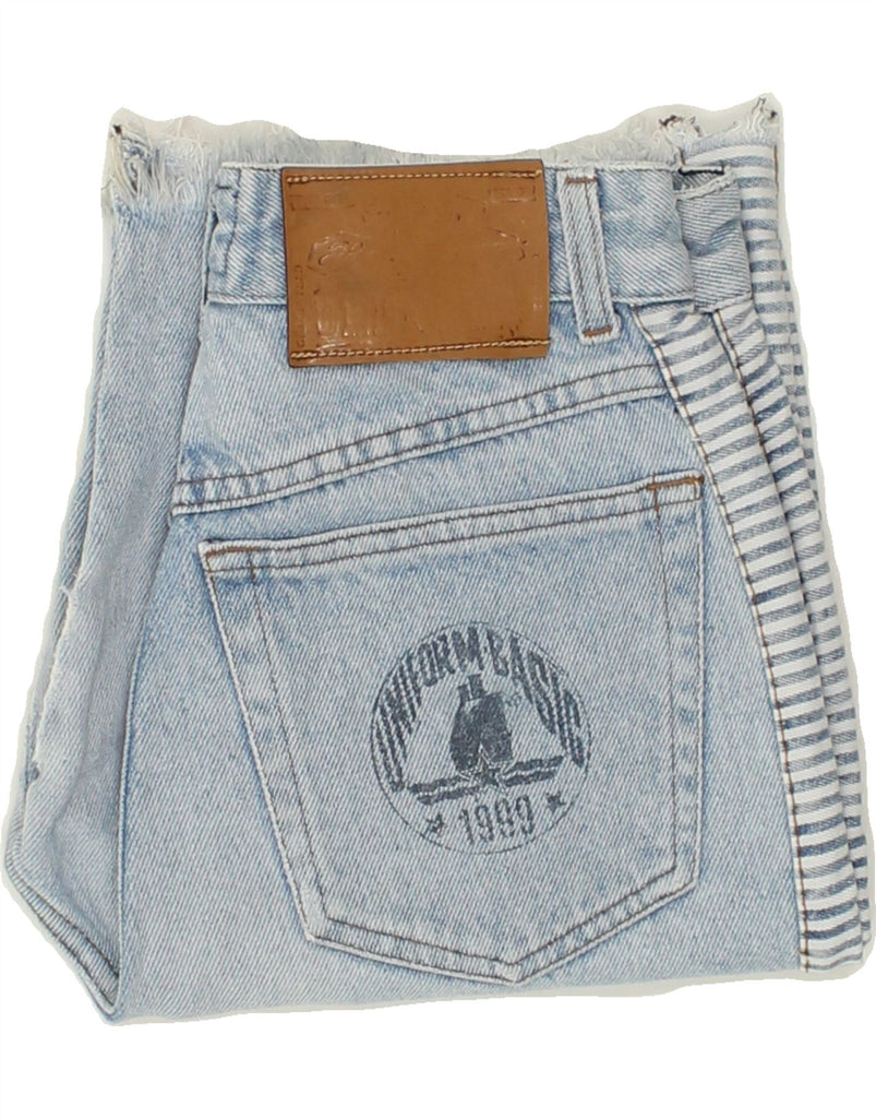 UNIFORM Womens Bermuda Denim Shorts IT 44 Medium W26 Blue Cotton | Vintage Uniform | Thrift | Second-Hand Uniform | Used Clothing | Messina Hembry 