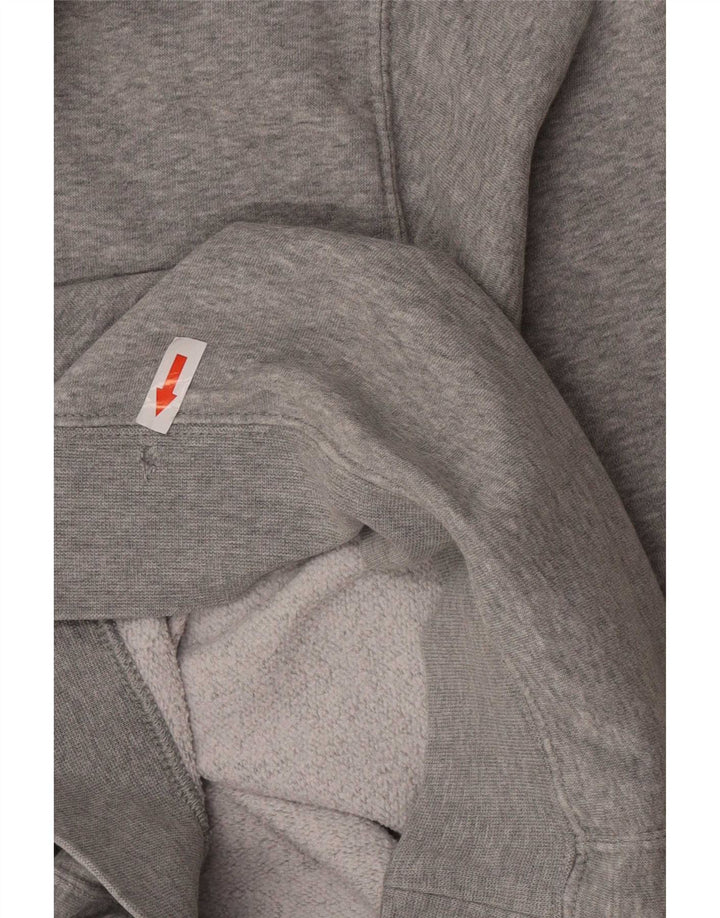 Nike Mens Graphic Regular Fit Hoodie Jumper Small Grey Cotton