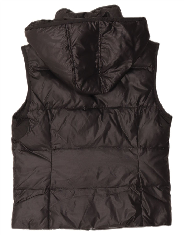 Gas Womens Hooded Padded Gilet UK 12 Medium Black Polyamide
