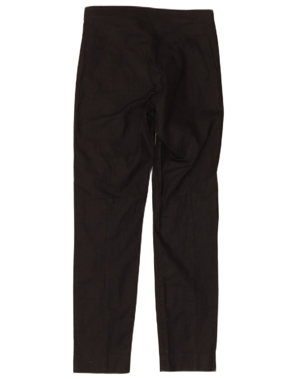 Cos Womens Straight Regular Chino Trousers EU 34 XS W26 L26 Black Cotton