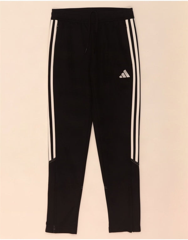 Adidas Boys Aeroready Tracksuit Trousers 11-12 Years Black Polyester