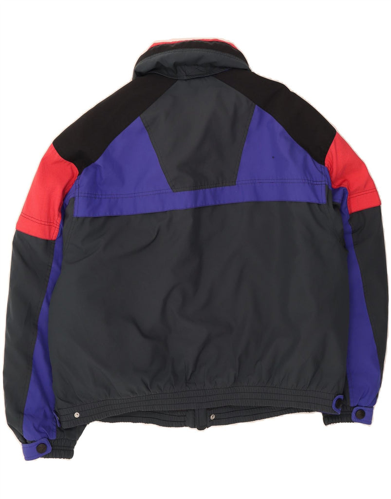 DIADORA Mens Ski Jacket UK 42 XL Black Colourblock Polyester Vintage Diadora and Second-Hand Diadora from Messina Hembry 