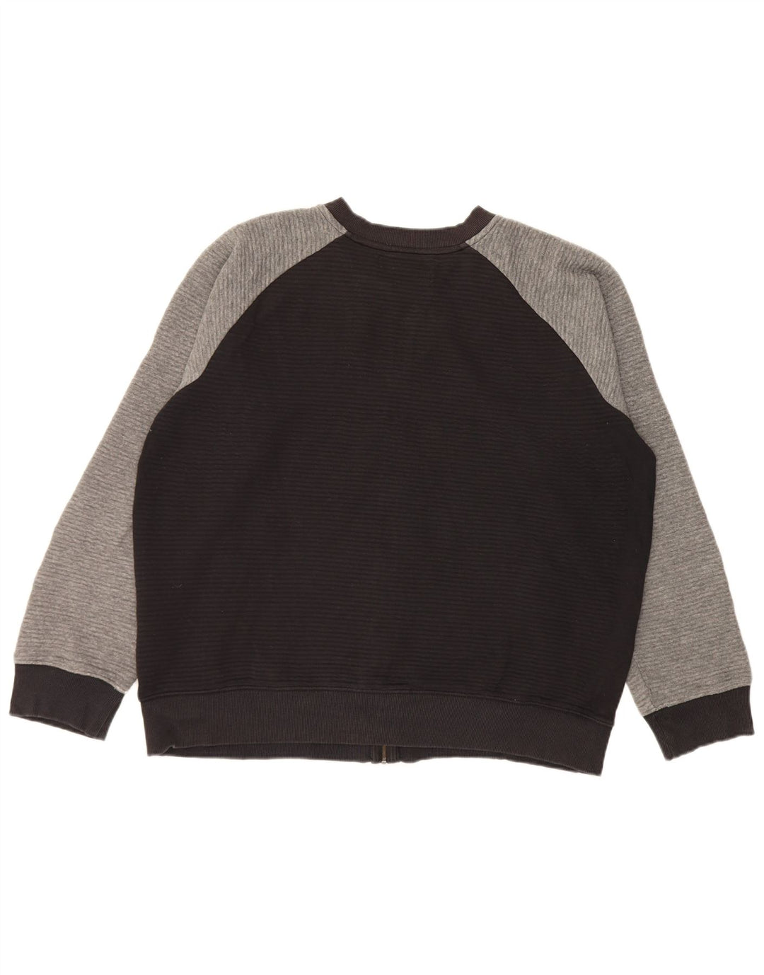 Zara Mens Tracksuit Top Jacket 2XL Black Colourblock Cotton