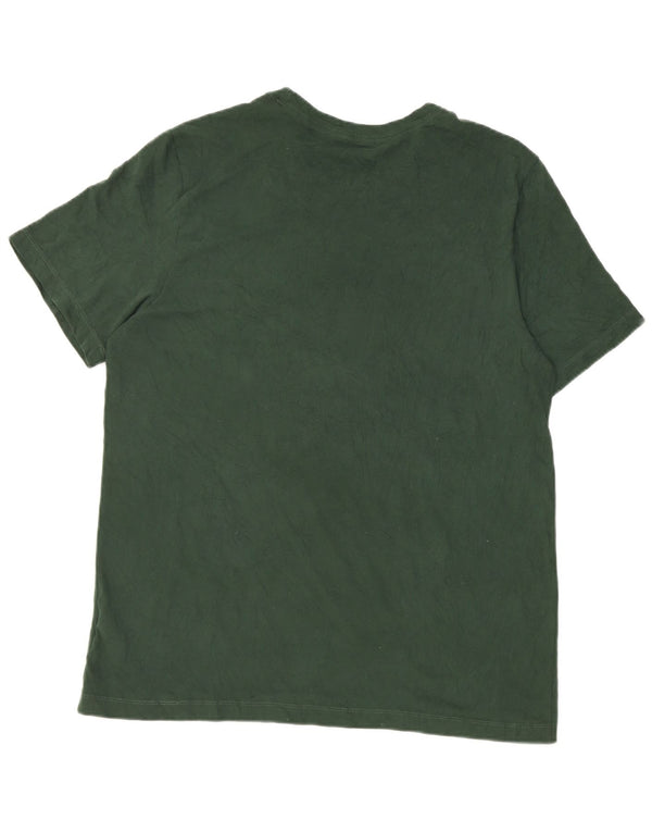 Nike Mens Michigan State Spartans Graphic T-Shirt Top Large Green Cotton