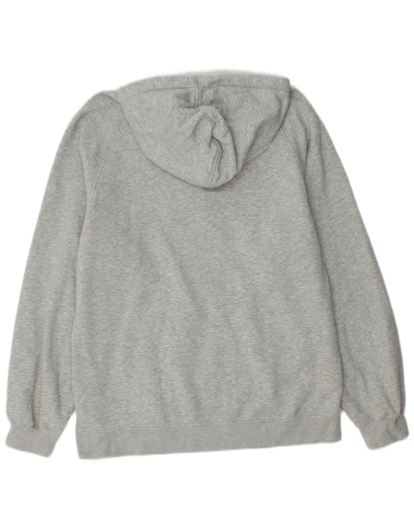 Nike Mens Graphic Hoodie Jumper Large Grey Cotton