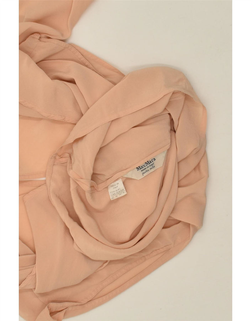 MAX MARA Womens Blouse Top UK 14 Medium Pink Vintage Max Mara and Second-Hand Max Mara from Messina Hembry 