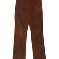 Vintage Womens Straight Leather Trousers W30 L35 Brown