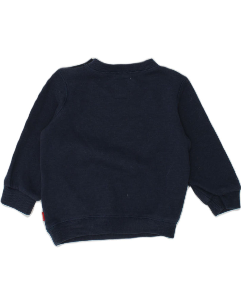 LEVI'S Baby Boys Graphic Sweatshirt Jumper 6-9 Months Navy Blue Cotton | Vintage Levi's | Thrift | Second-Hand Levi's | Used Clothing | Messina Hembry 