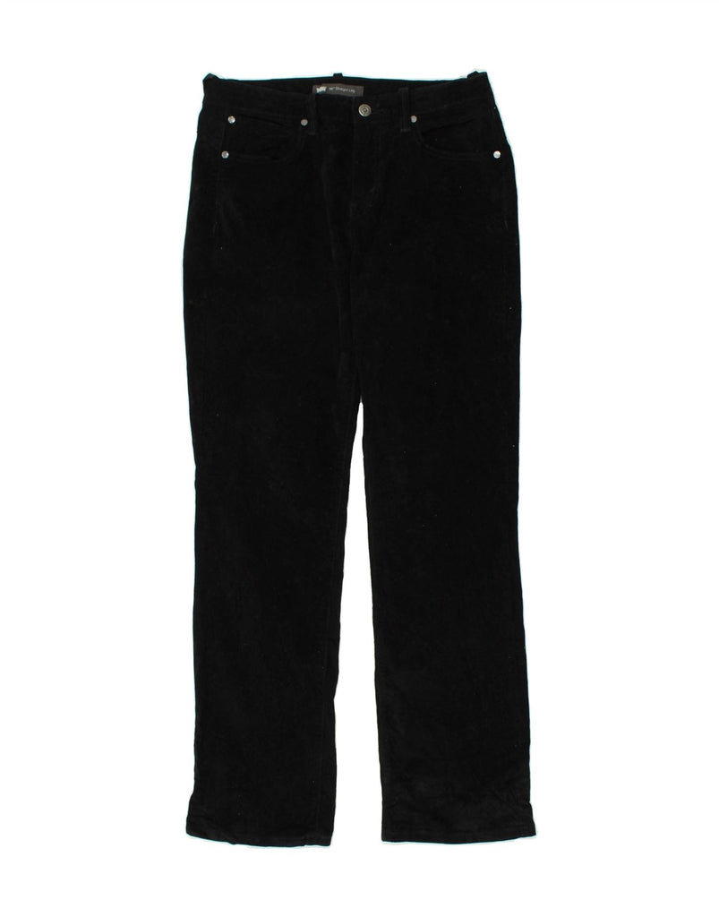 LEVI'S Womens 505 Straight Casual Trousers W30 L32 Black Cotton | Vintage Levi's | Thrift | Second-Hand Levi's | Used Clothing | Messina Hembry 