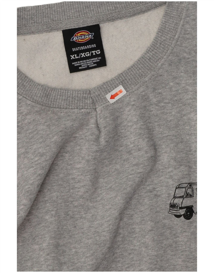 DICKIES Mens Sweatshirt Jumper XL Grey Cotton