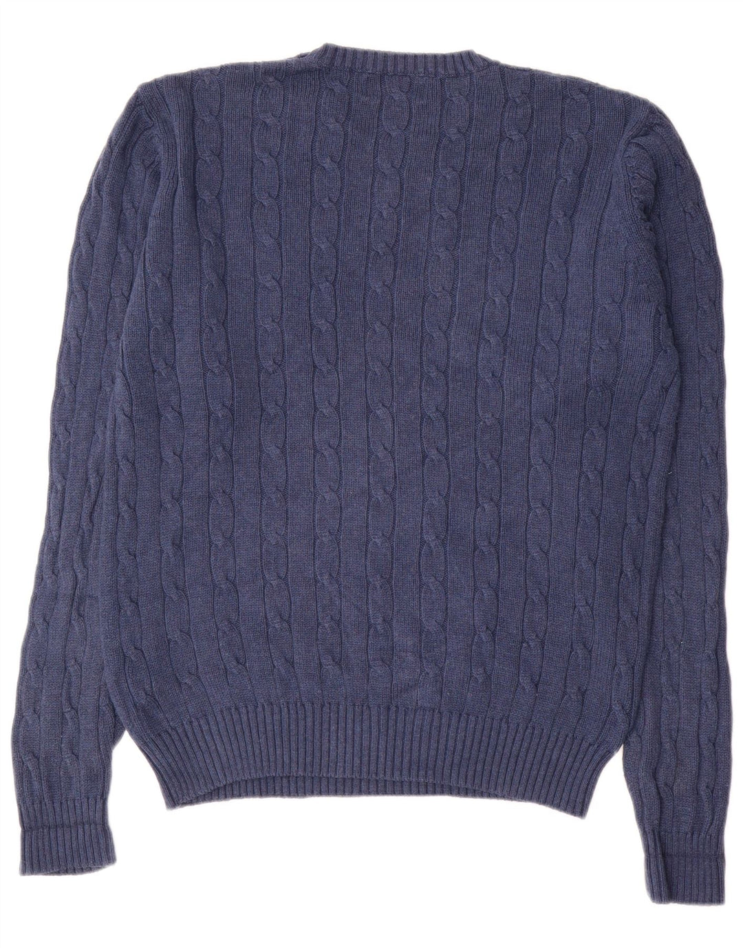 Marks & Spencer Mens Blue Harbour Crew Neck Jumper Sweater Medium Navy Blue