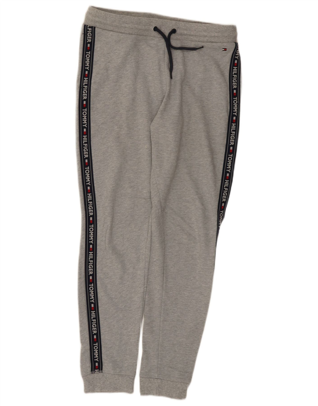 Tommy Hilfiger Mens Tracksuit Trousers Joggers Large Grey Colourblock