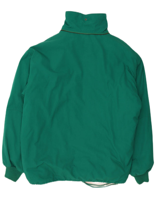 Vintage Mens Padded Jacket UK 42 XL Green Polyester