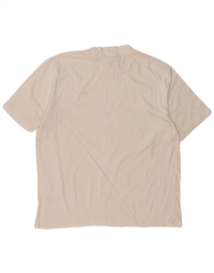 LACOSTE Mens T-Shirt Top Size 6 XL White Cotton