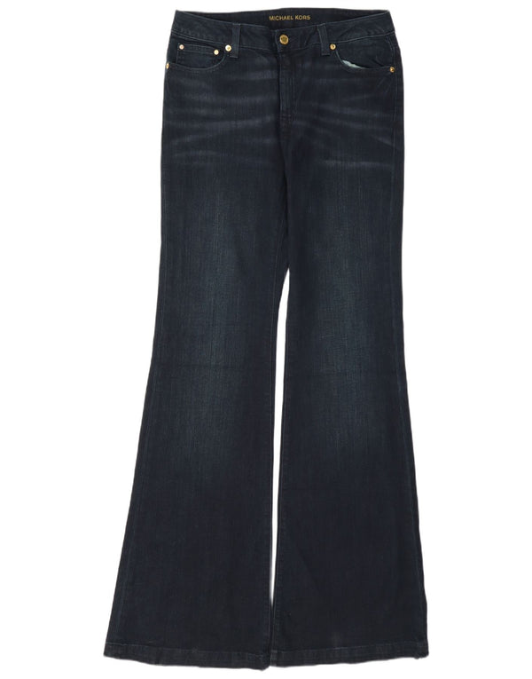 Michael Kors Womens Selma Flared Jeans US 8 Medium W30 L35 Navy Blue Cotton
