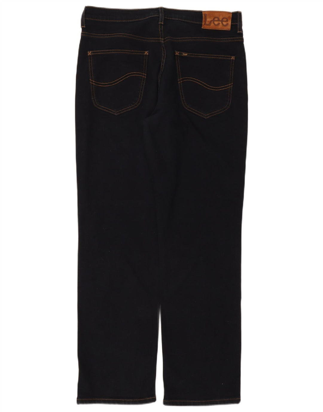 Lee Mens Brooklyn Straight Jeans W34 L30 Navy Blue Cotton