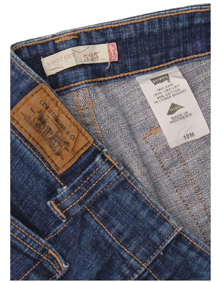 Levi's Womens 525 Bootcut Jeans US 12 Large W34 L32 Blue Cotton