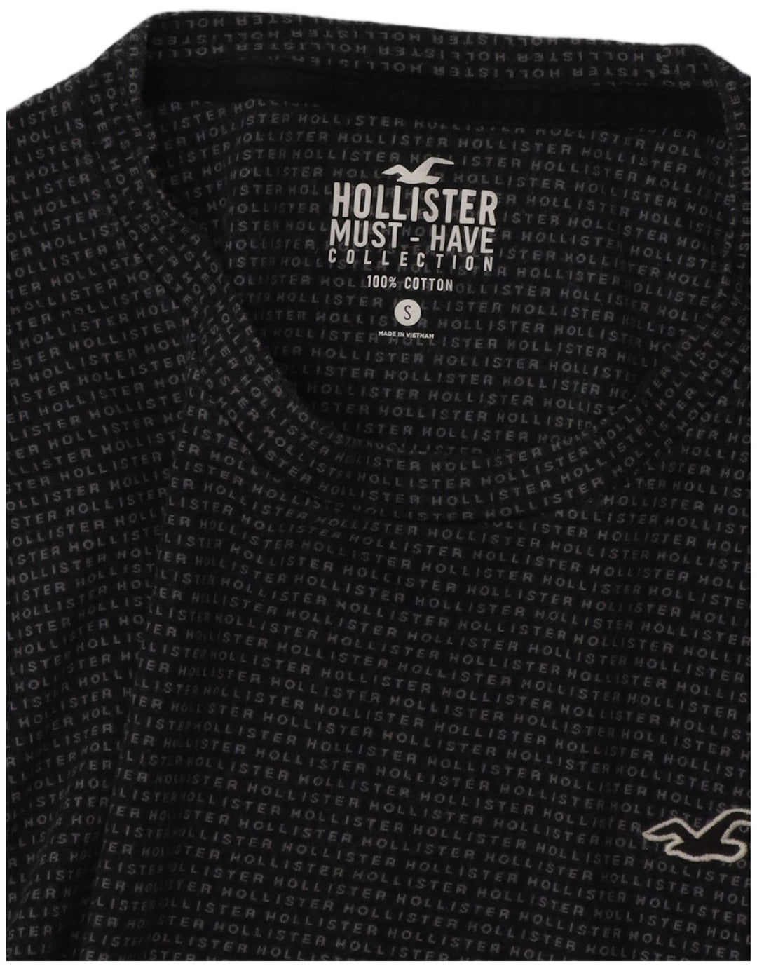 Hollister Mens T-Shirt Top Small Navy Blue Cotton