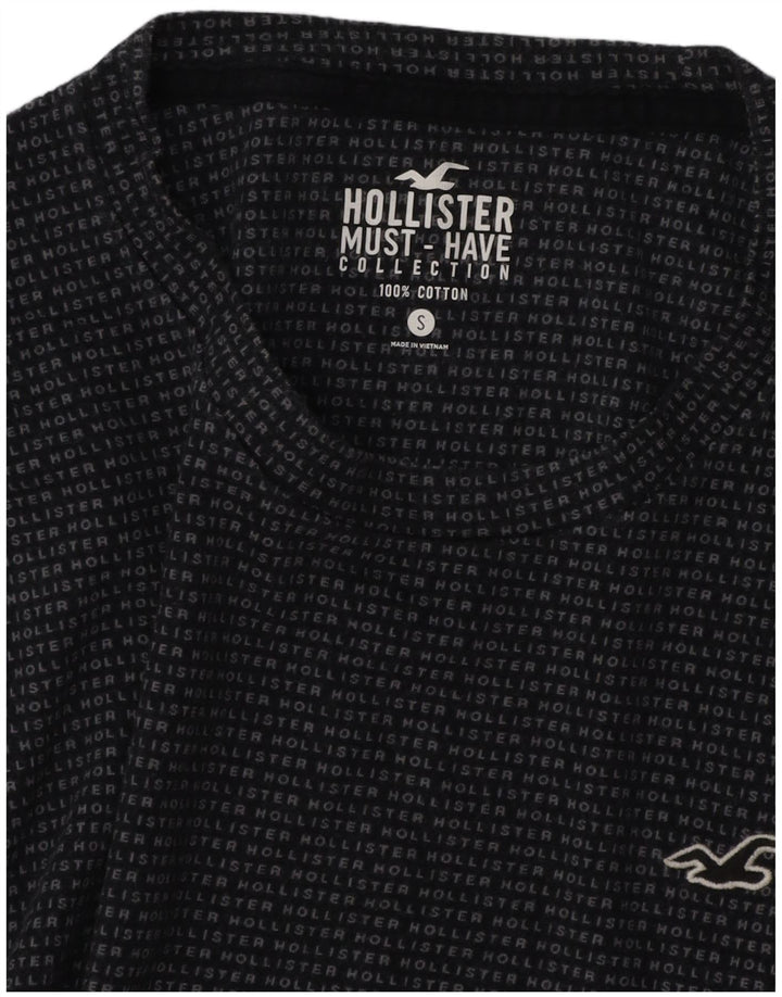 Hollister Mens T-Shirt Top Small Navy Blue Cotton