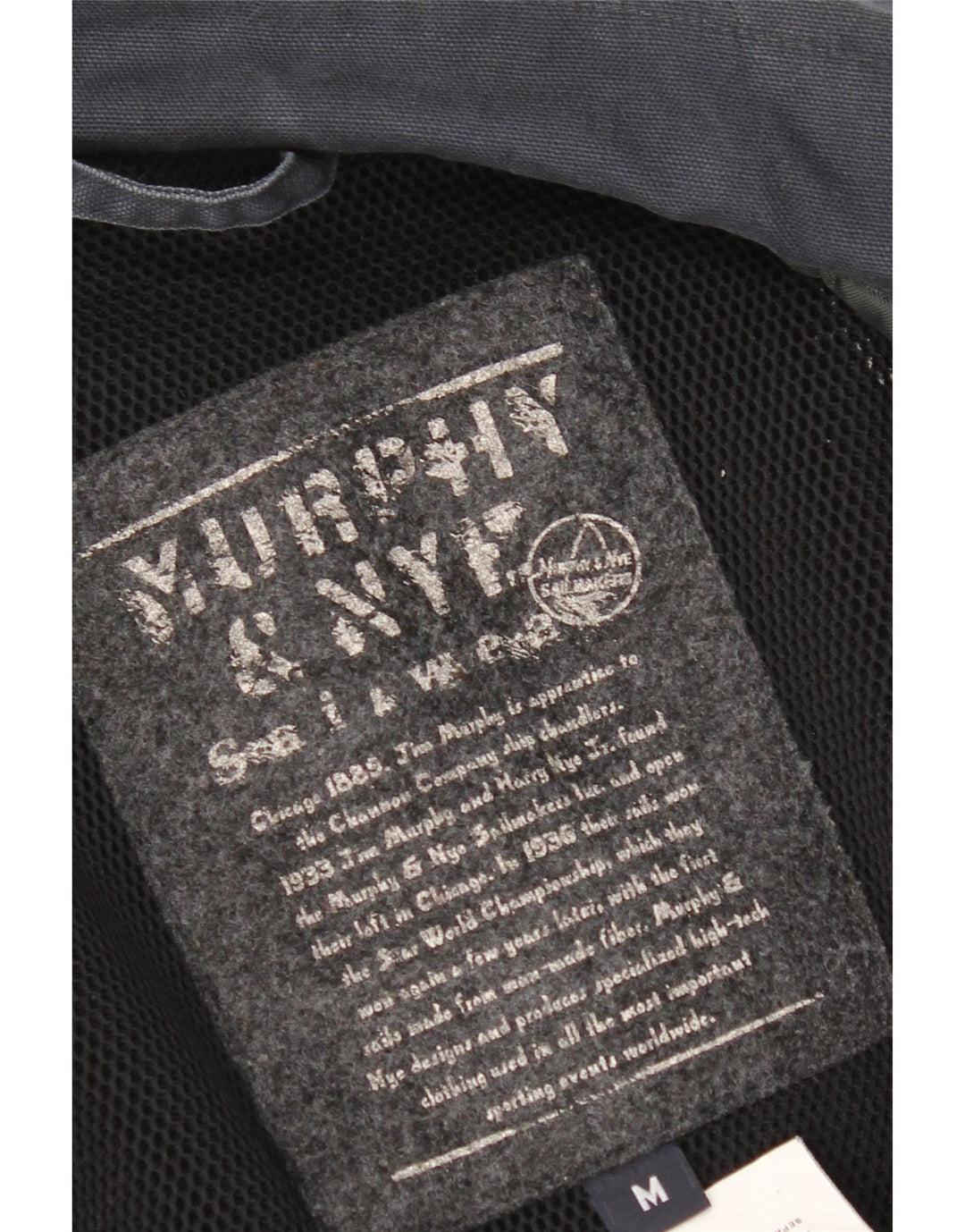 Murphy & Nye Mens Utility Jacket UK 38 Medium Navy Blue Cotton