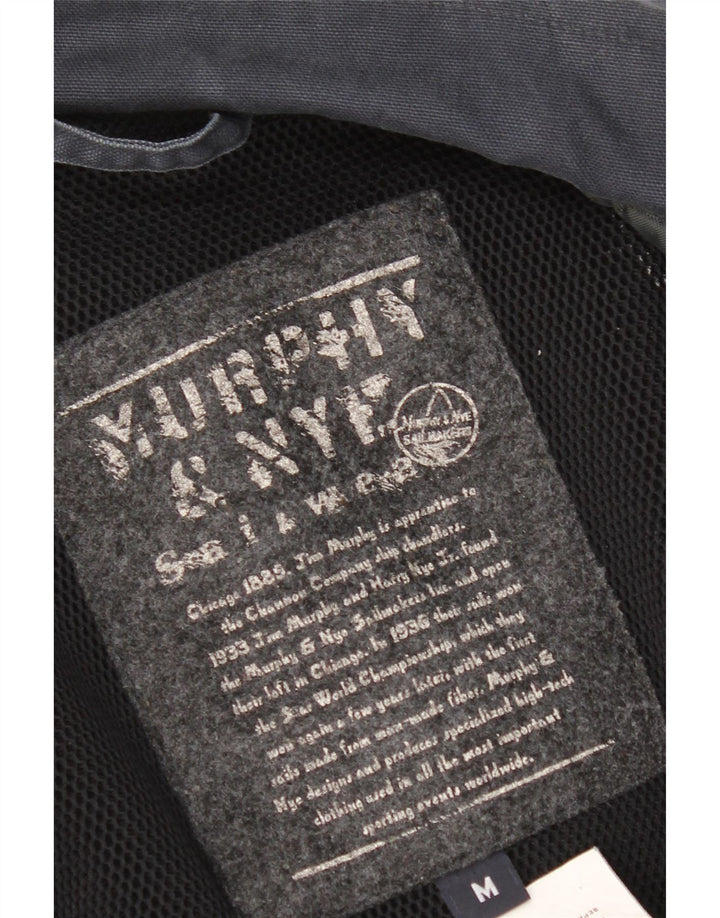 Murphy & Nye Mens Utility Jacket UK 38 Medium Navy Blue Cotton