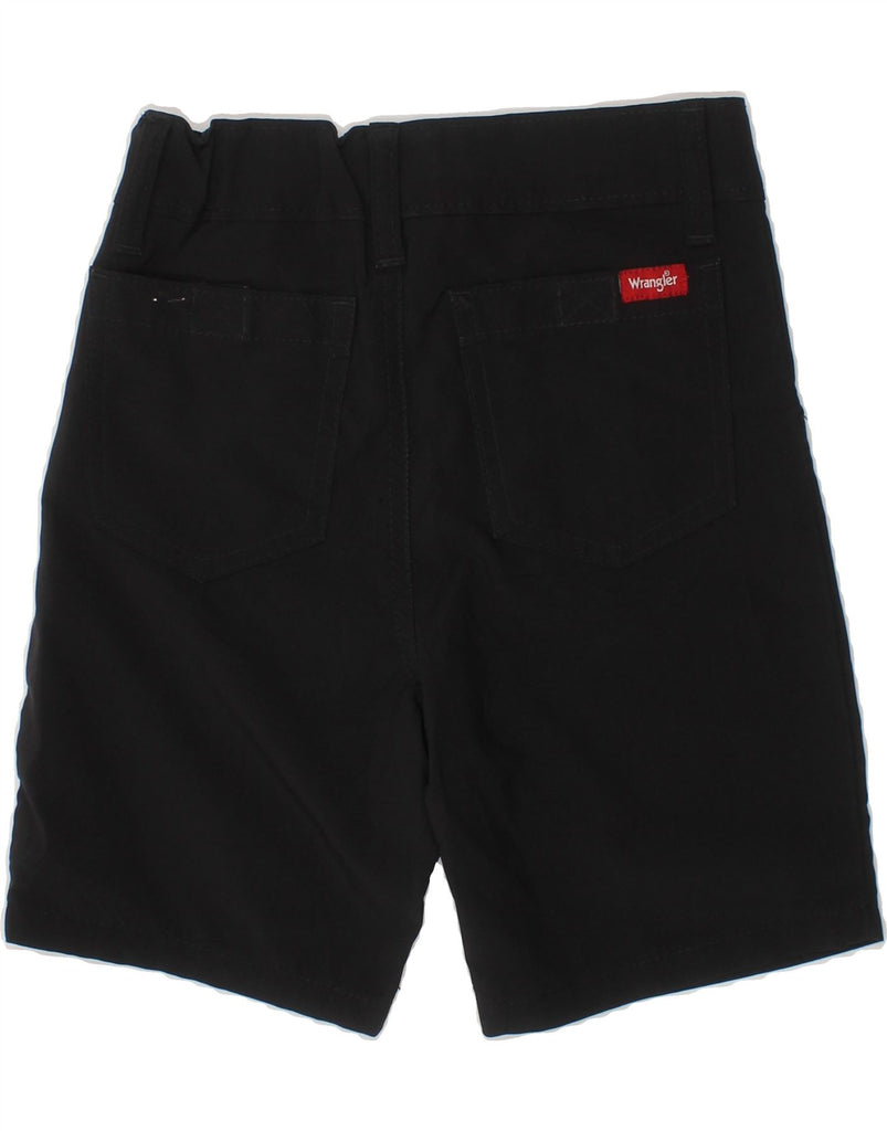 WRANGLER Boys Chino Shorts 4-5 Years W22  Black Polyester Vintage Wrangler and Second-Hand Wrangler from Messina Hembry 