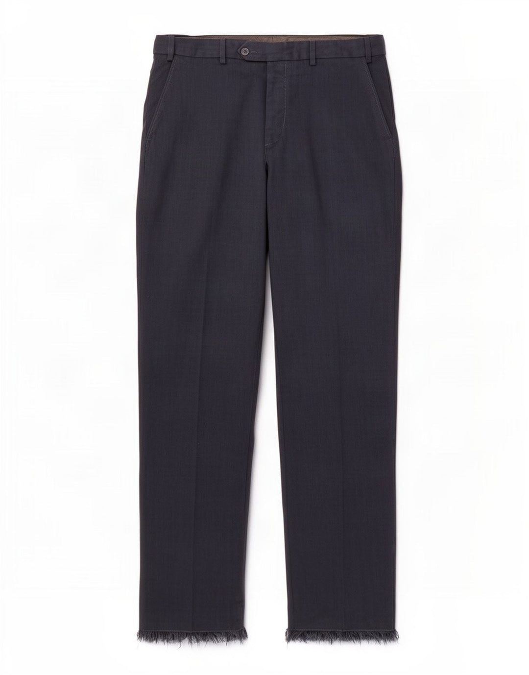 Marks & Spencer Mens Regular Fit Suit Trousers W34 L33 Navy Blue Polyester