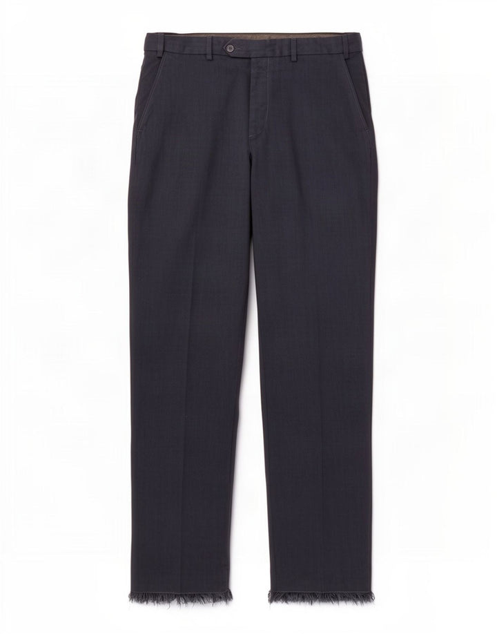 Marks & Spencer Mens Regular Fit Suit Trousers W34 L33 Navy Blue Polyester