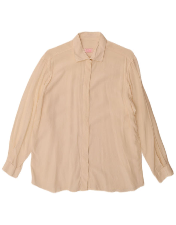 Cassera Womens Shirt IT 46 Large Off White