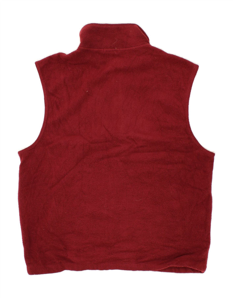 IZOD Mens Fleece Gilet UK 40 Large Red Polyester Vintage Izod and Second-Hand Izod from Messina Hembry 