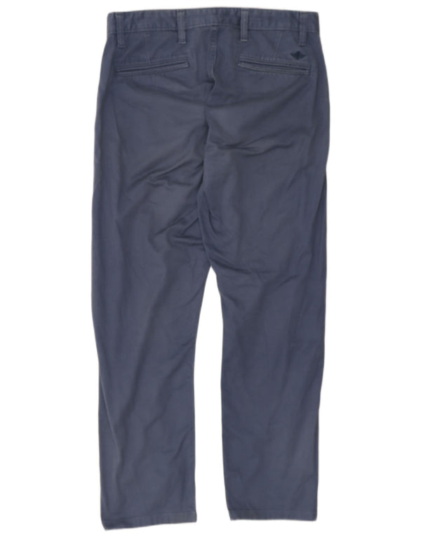 Dockers Mens Straight Chino Trousers W31 L28 Blue Cotton