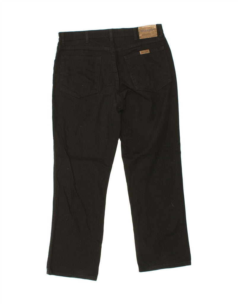 WRANGLER Womens Regular Fit Casual Trousers W36 L30 Black Cotton Vintage Wrangler and Second-Hand Wrangler from Messina Hembry 