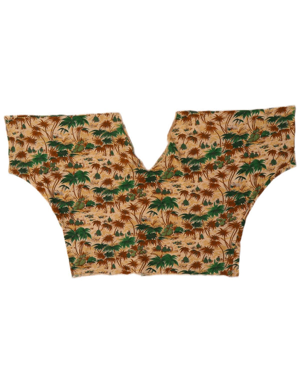 Vintage Womens Crop Top UK 12 Medium Multicoloured Hawaiian