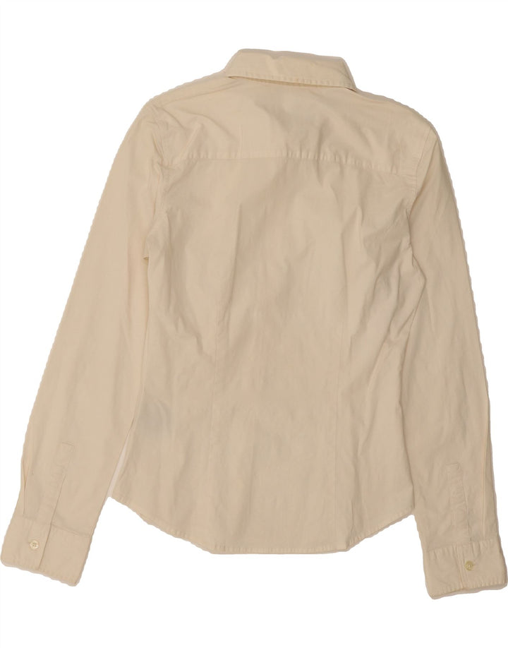 RALPH LAUREN Womens Shirt UK 12 Medium White Cotton Vintage Ralph Lauren and Second-Hand Ralph Lauren from Messina Hembry 
