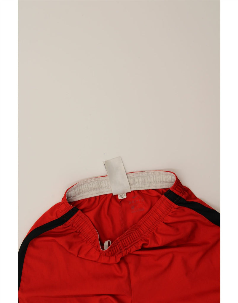 NIKE Mens Sport Shorts Medium Red Colourblock Polyester Vintage Nike and Second-Hand Nike from Messina Hembry 