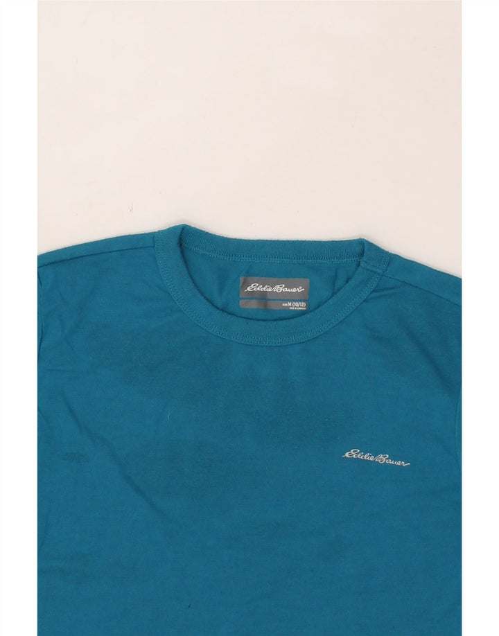EDDIE BAUER Boys T-Shirt Top 10-11 Years Medium  Blue Polyester Vintage Eddie Bauer and Second-Hand Eddie Bauer from Messina Hembry 