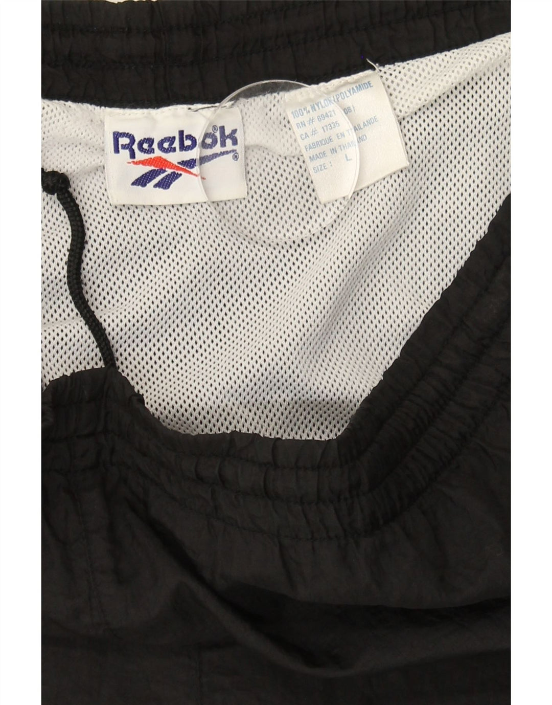 REEBOK Mens Swimming Shorts Large  Black Nylon